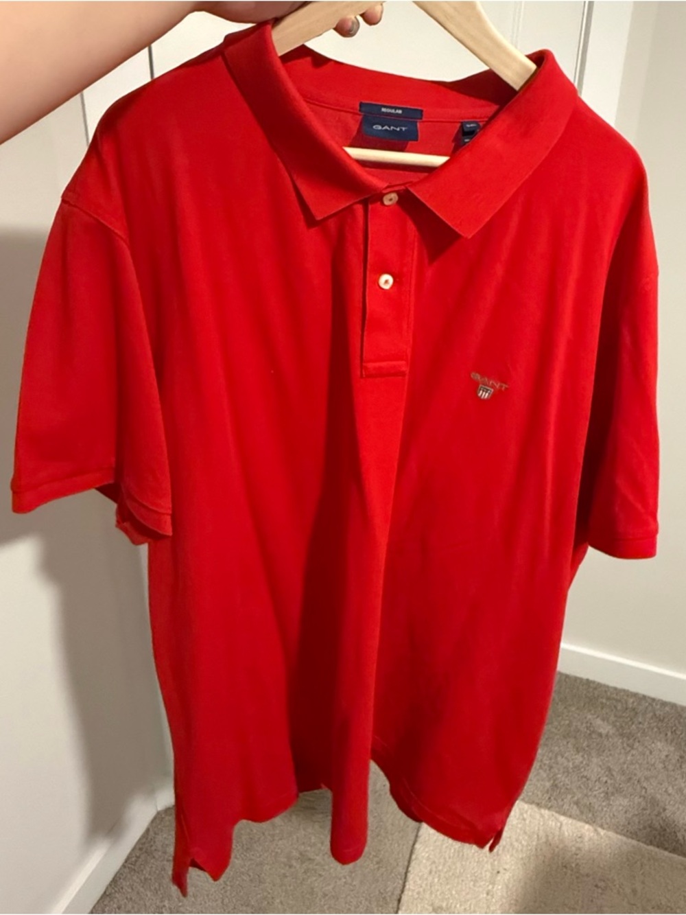Gant Bright Red Polo Shirt with Chest Logo